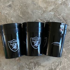 NFL Raiders. Las Vegas Raiders 6 plastic summer cups.